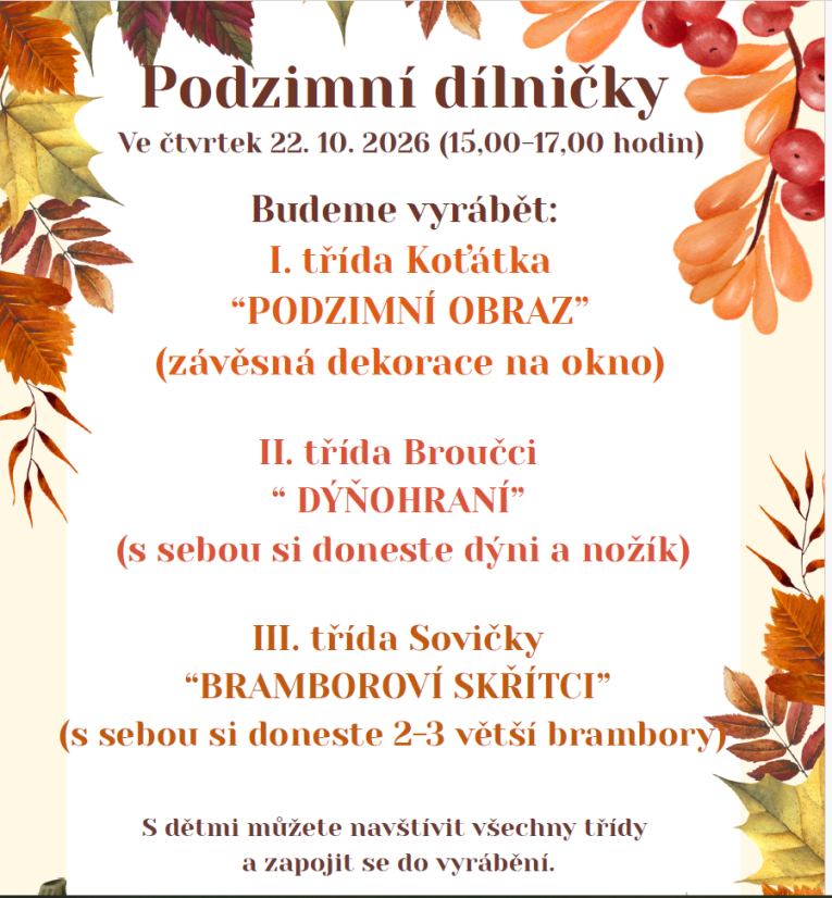 Podzimní dílna 
