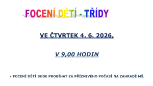 Focení tříd